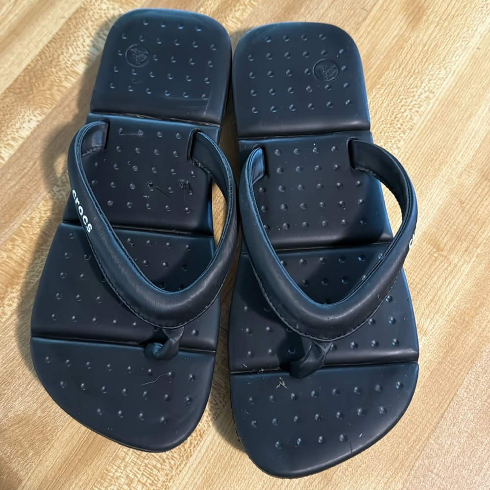 Croc flip flops